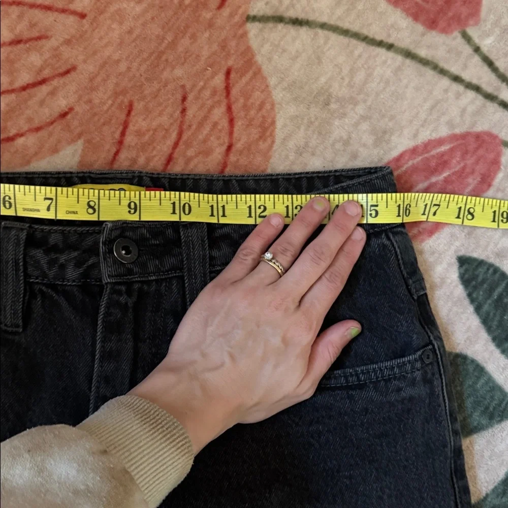 Empyre Black Relaxed Ultra Baggy Wash Skate Jeans Size 28 Inseam 25 - Picture 5 of 8